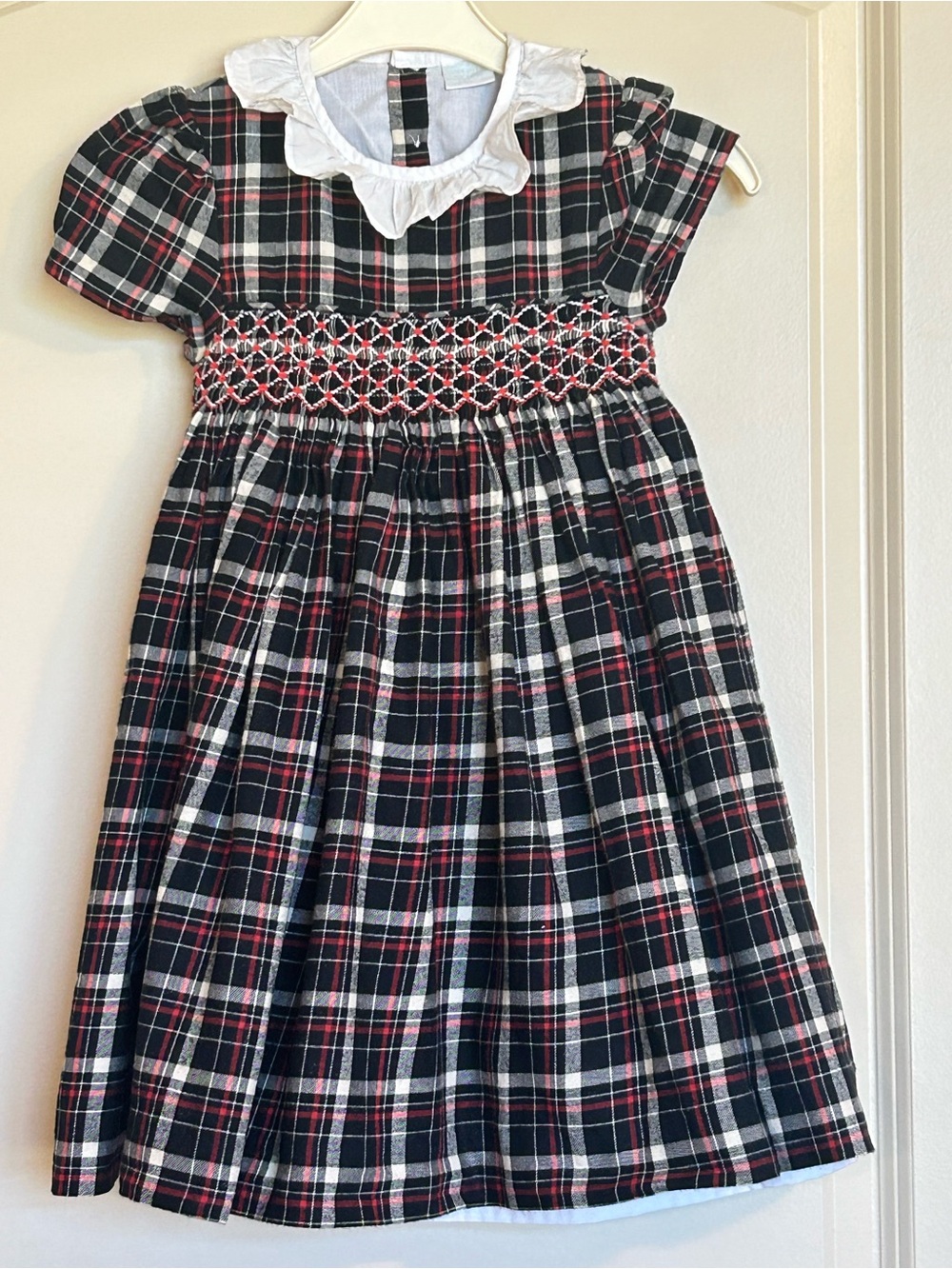 4T Edgehill Collection Plaid Smocked Dress
